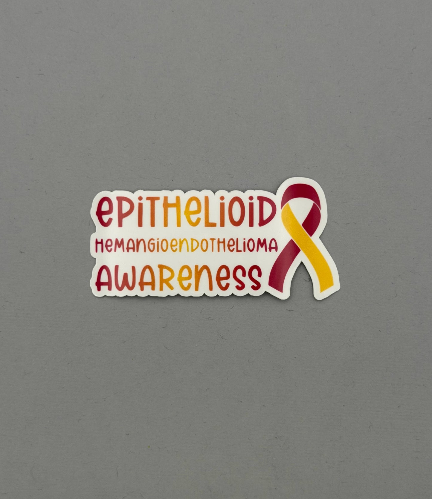 Epithelioid Hemangioendothelioma Awareness with Ribbon Sticker | EHE