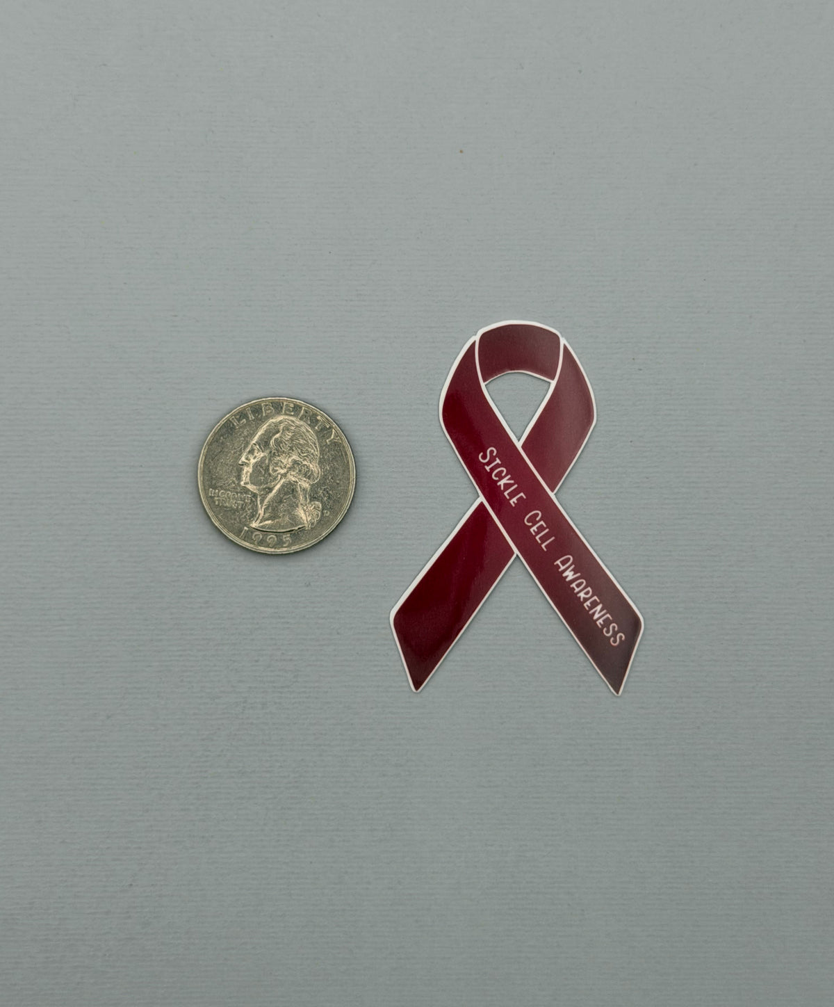 Sickle Cell Awareness Ribbon Sticker or Magnet