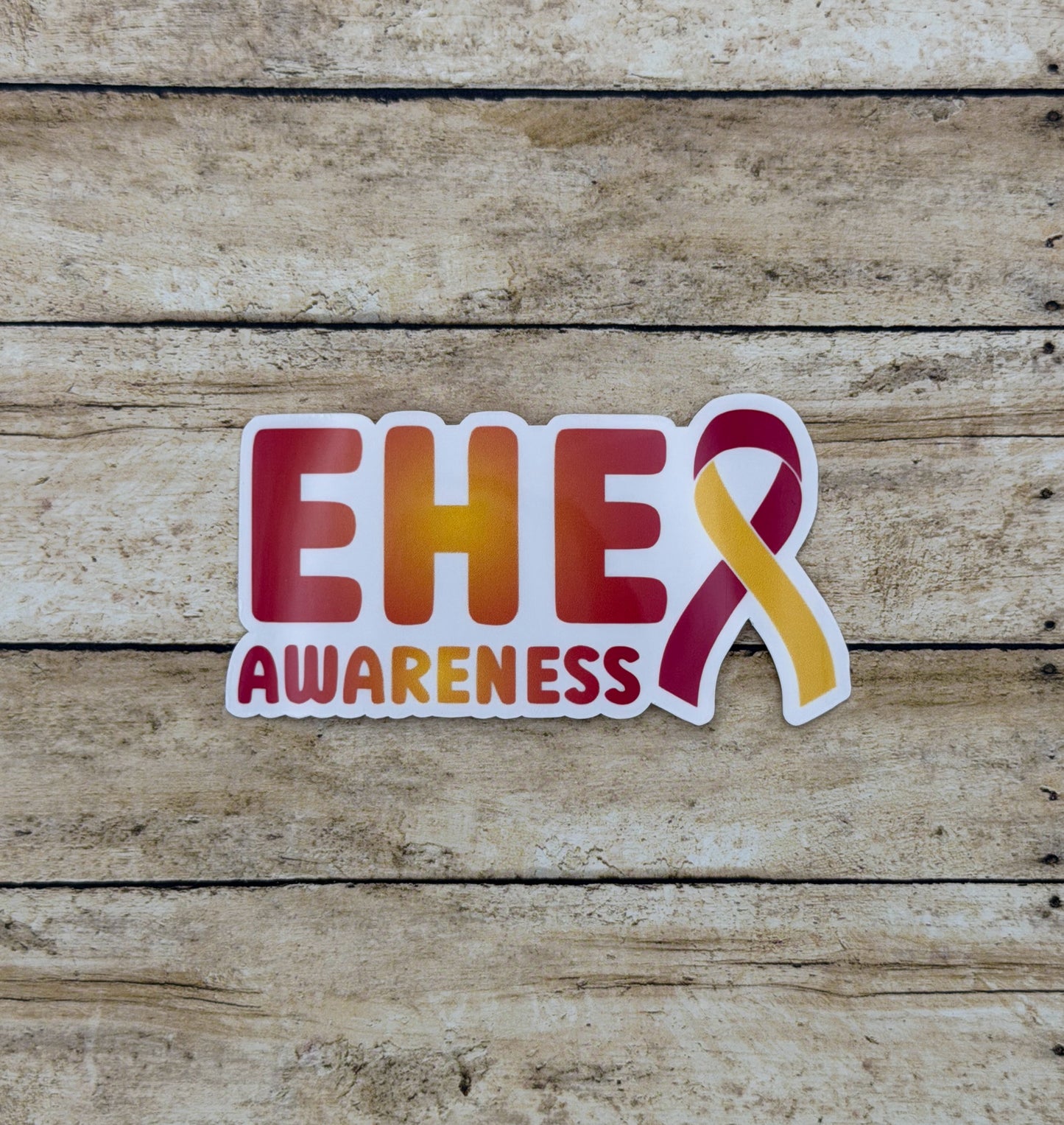 EHE Awareness with Ribbon Sticker | Epithelioid Hemangioendothelioma