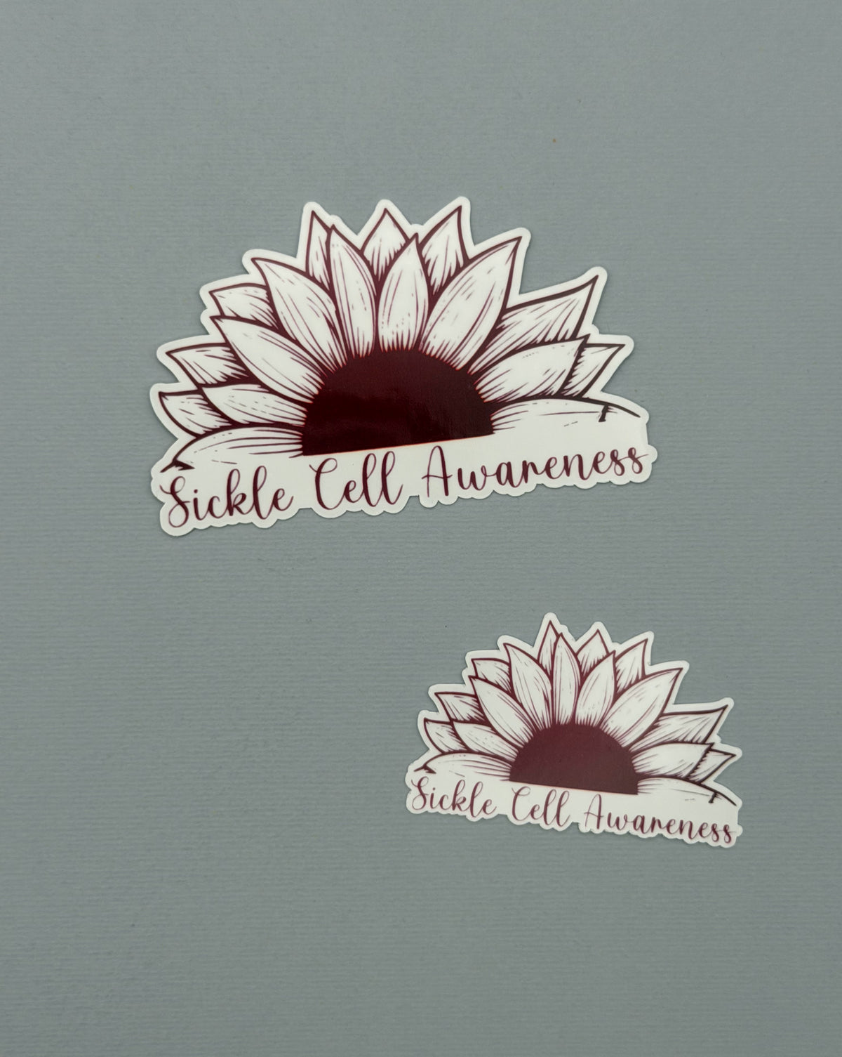 Sickle Cell Awareness Sunflower Sticker or Magnet
