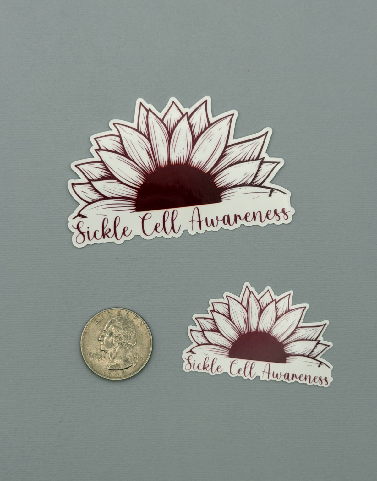 Sickle Cell Awareness Sunflower Sticker or Magnet