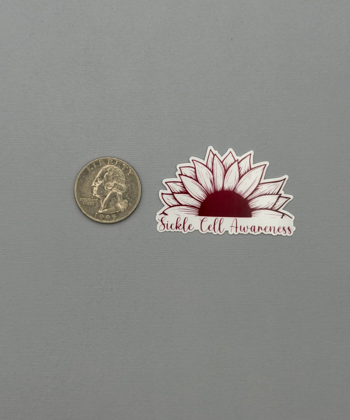 Sickle Cell Awareness Sunflower Sticker or Magnet