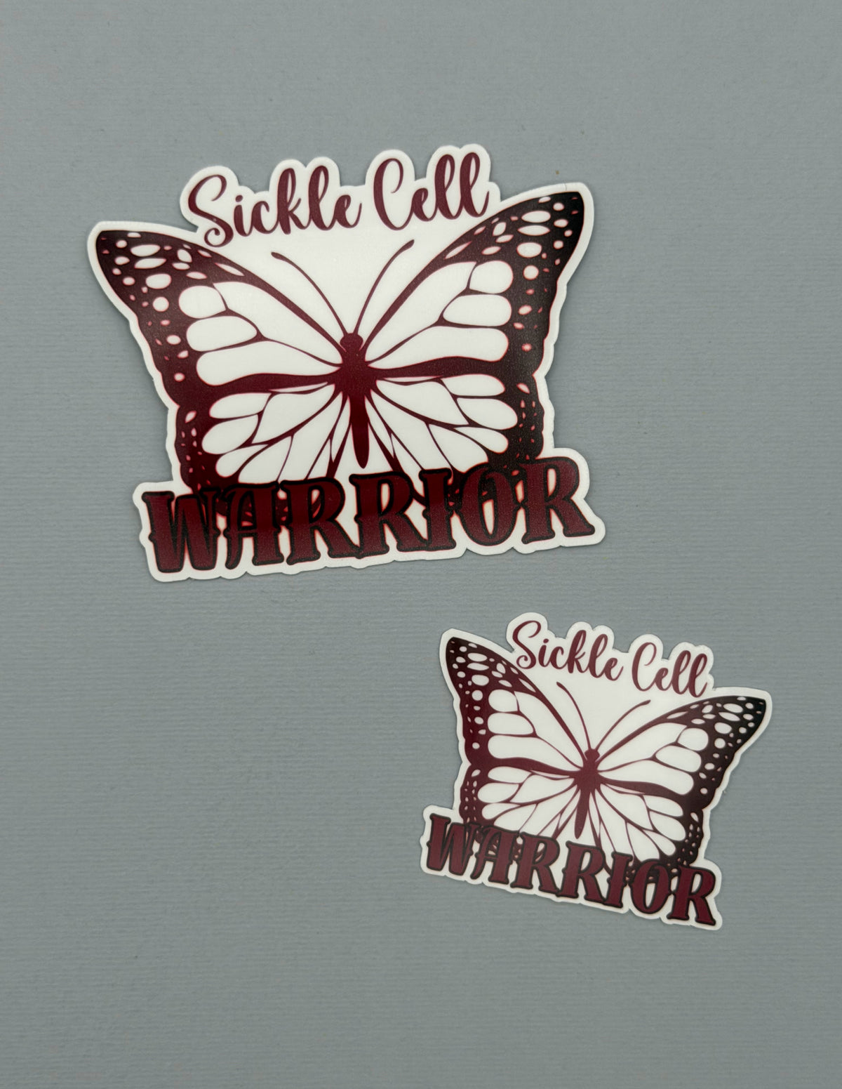 Sickle Cell Warrior Butterfly Sticker or Magnet