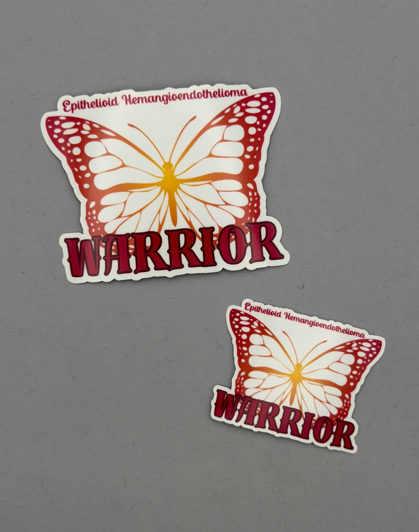 Epithelioid Hemangioendothelioma Warrior Butterfly Sticker | EHE
