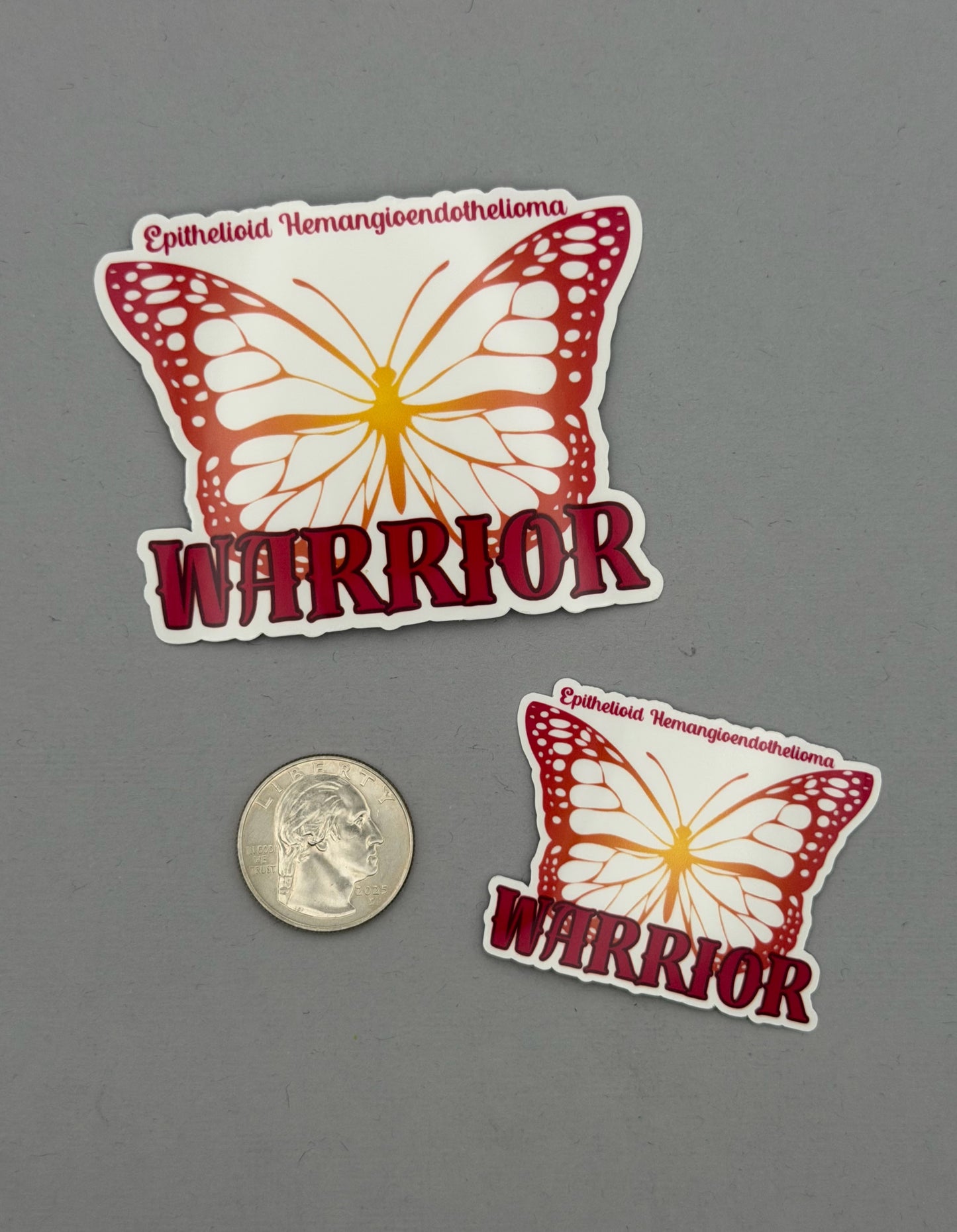 Epithelioid Hemangioendothelioma Warrior Butterfly Sticker | EHE