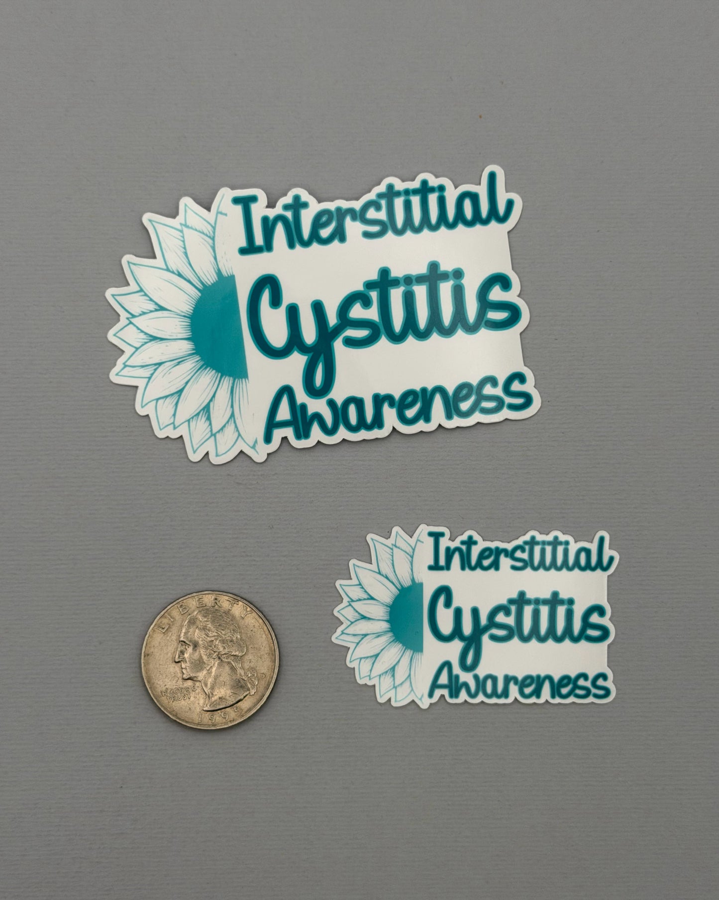Interstitial Cystitis Awareness Sunflower Sticker or Magnet