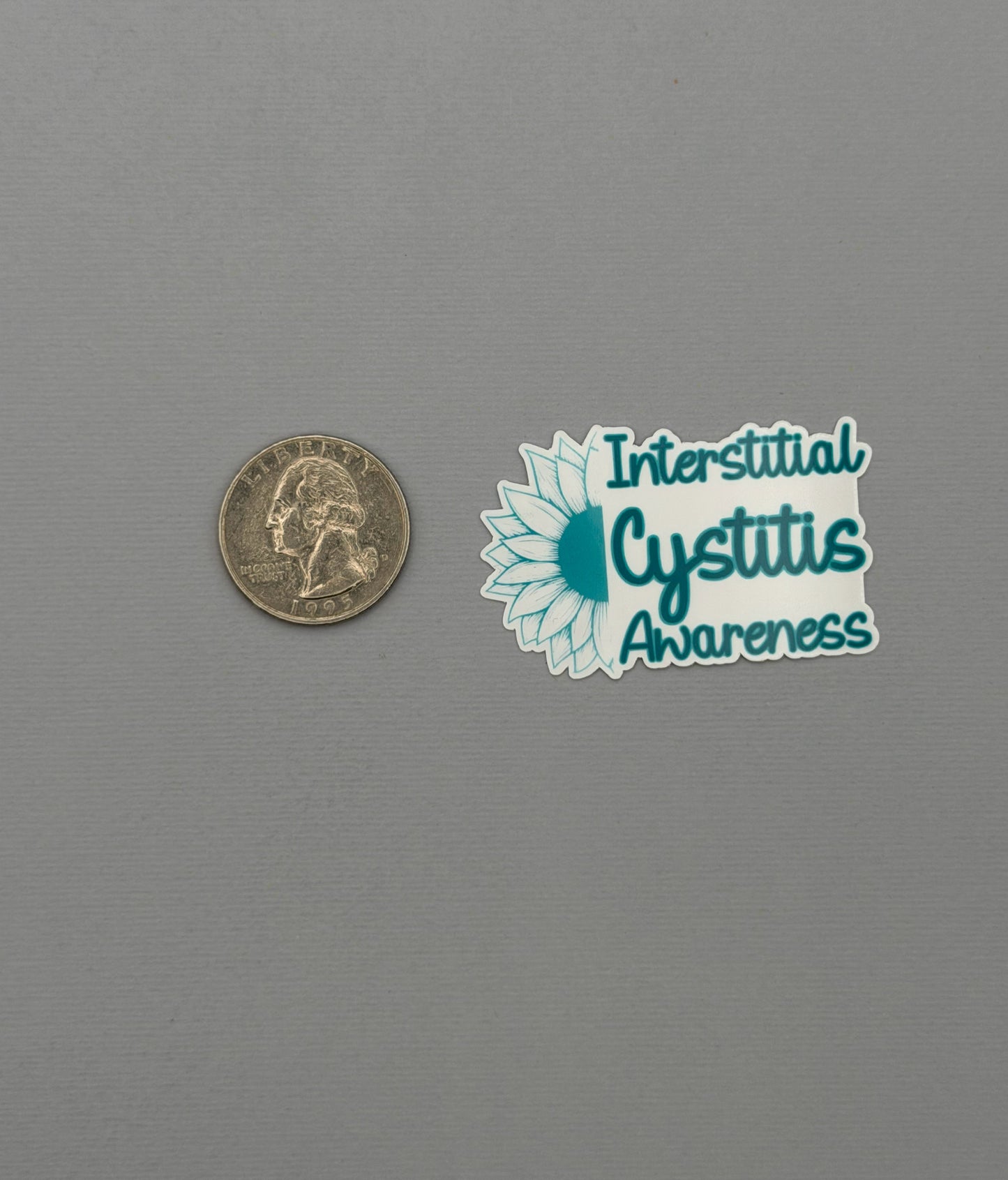 Interstitial Cystitis Awareness Sunflower Sticker or Magnet