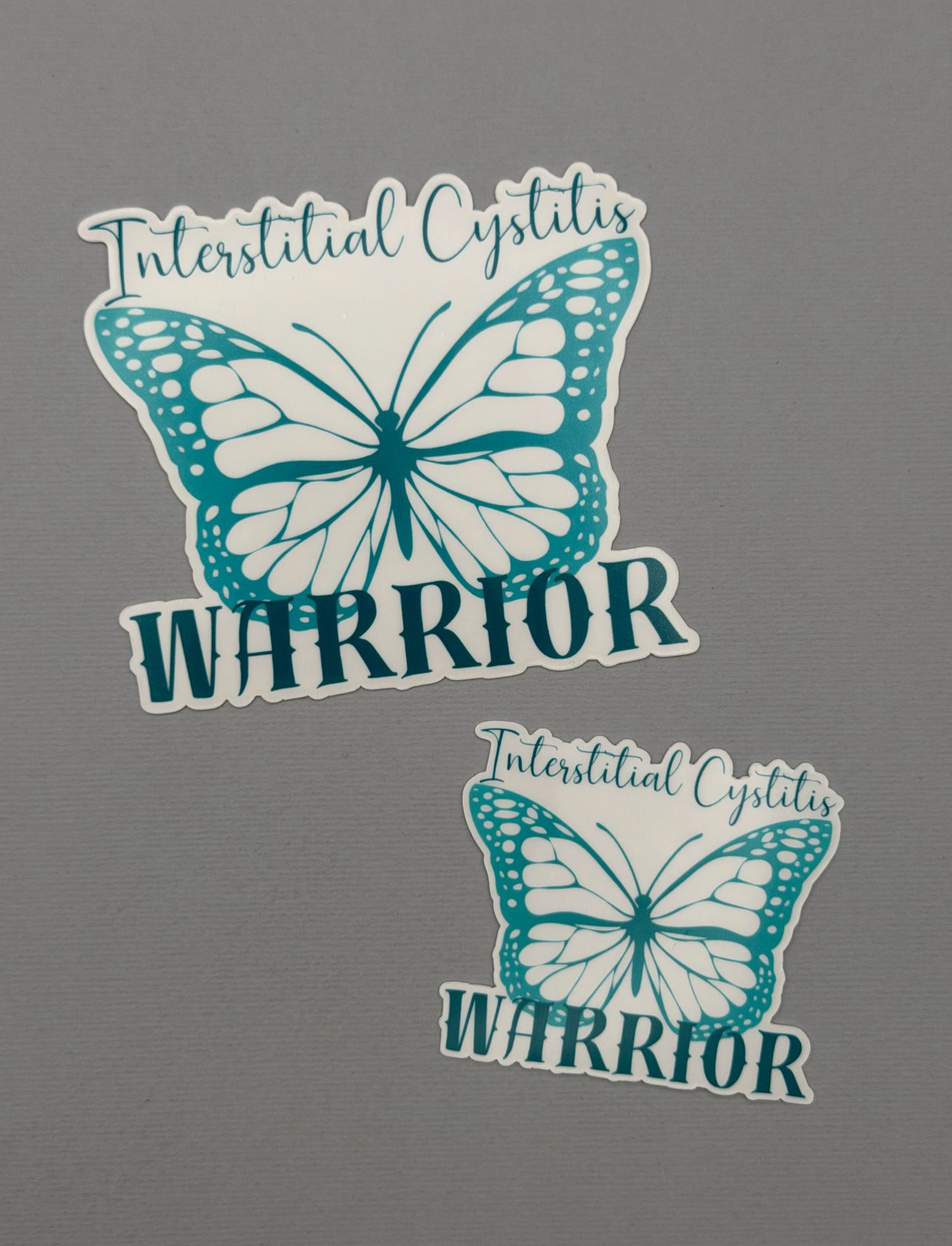Interstitial Cystitis Warrior Butterfly Sticker or Magnet