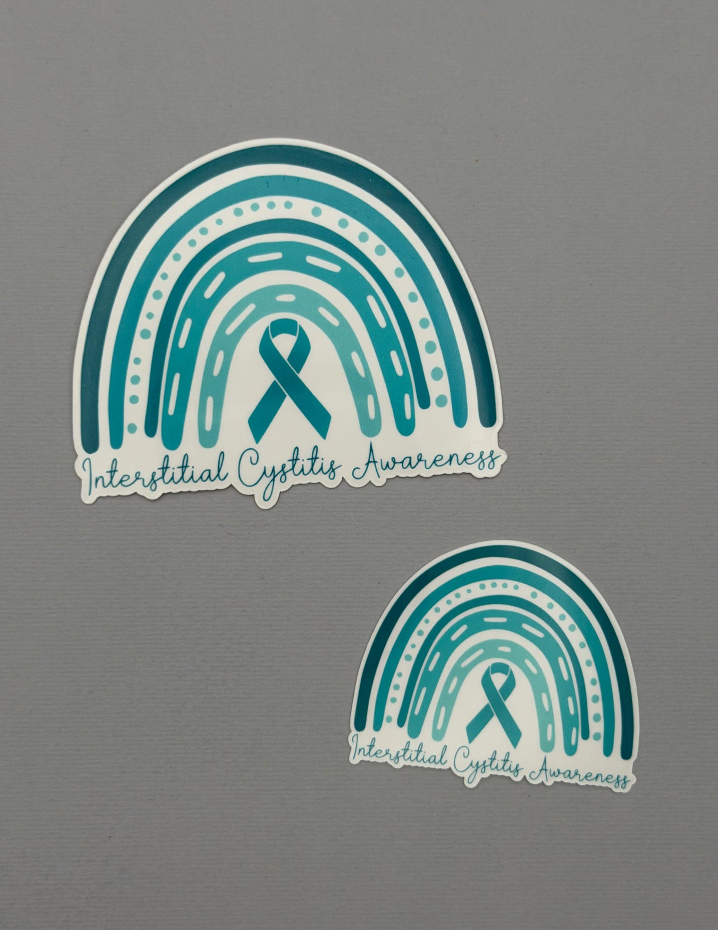 Interstitial Cystitis Awareness Rainbow Sticker or Magnet