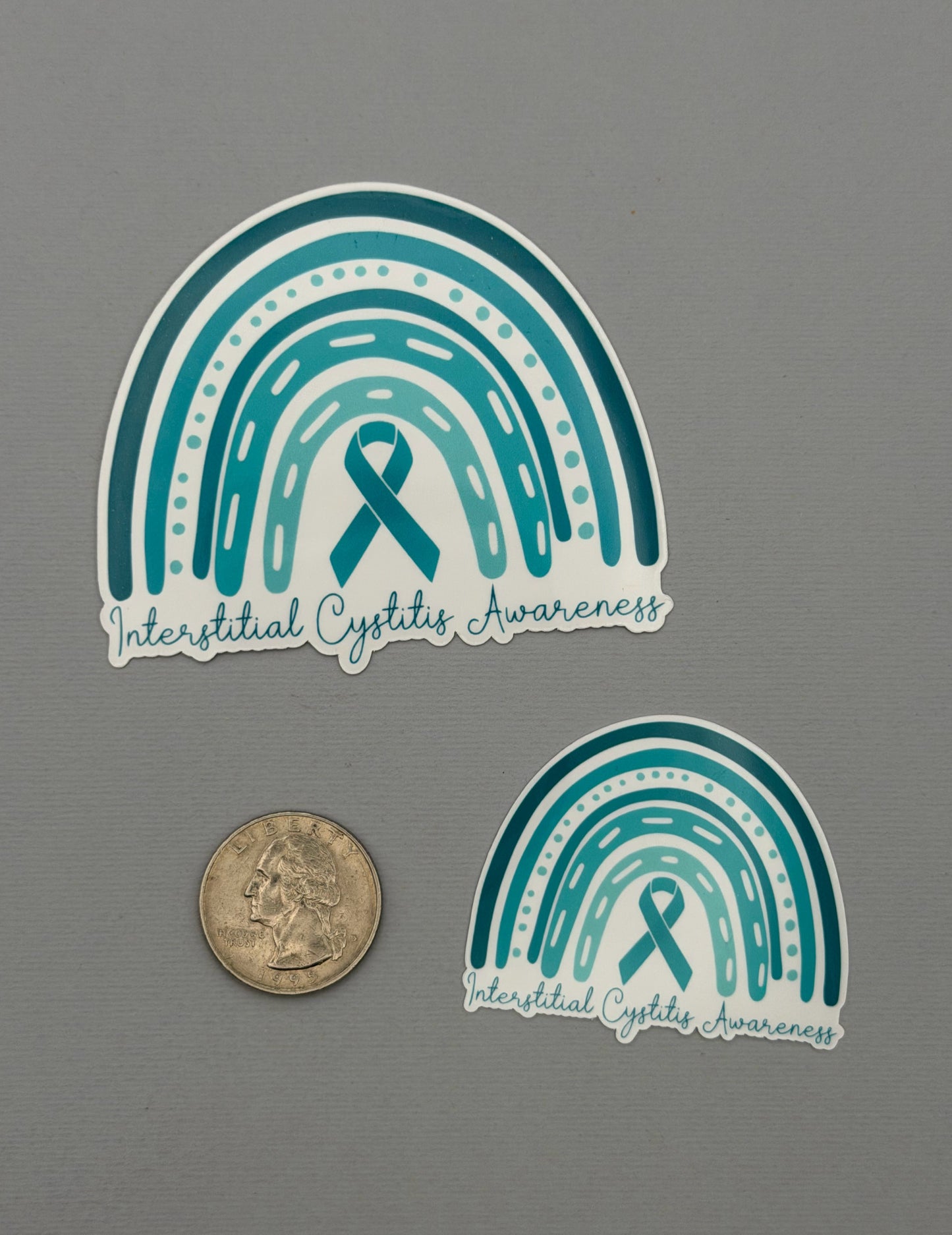 Interstitial Cystitis Awareness Rainbow Sticker or Magnet
