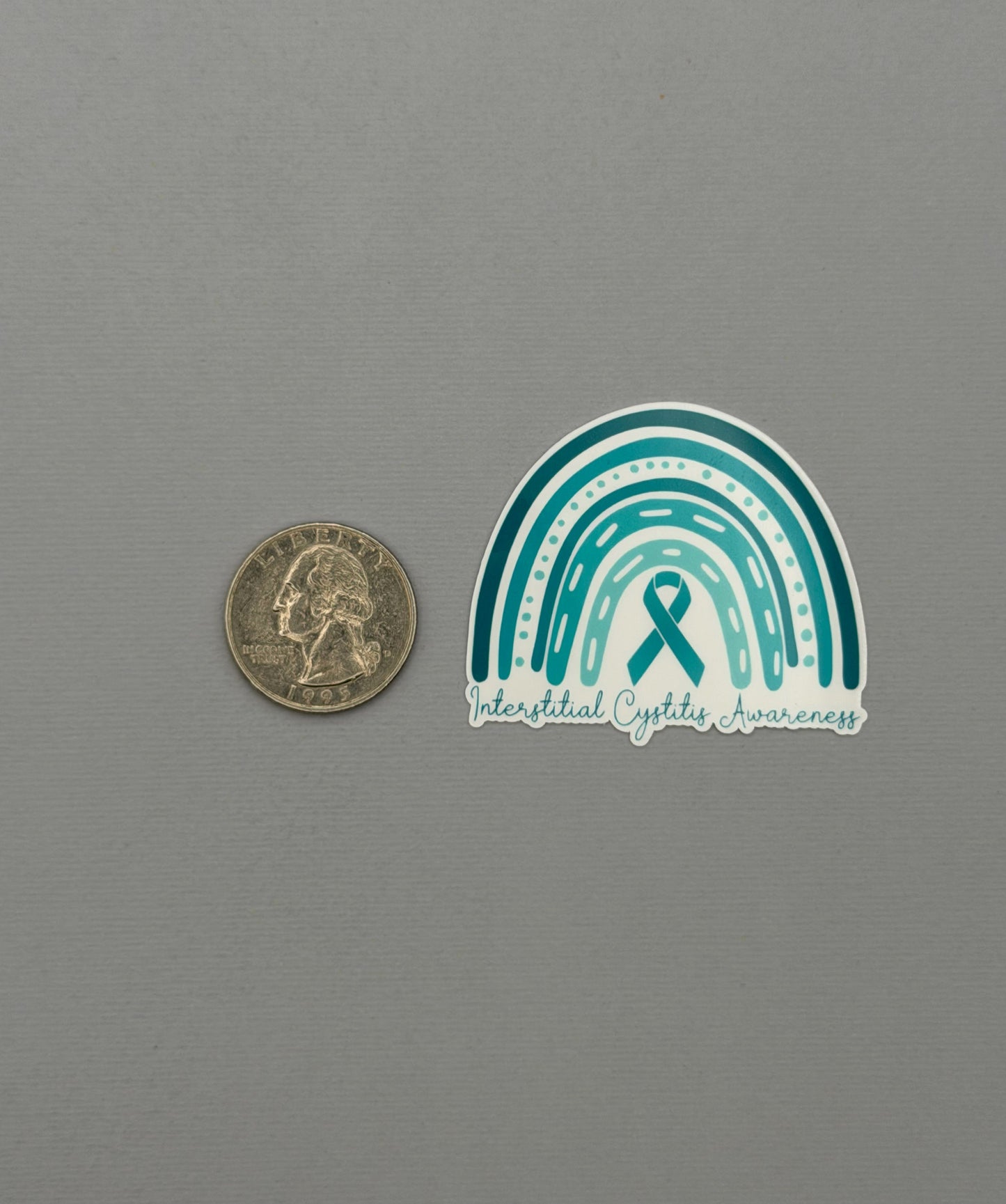 Interstitial Cystitis Awareness Rainbow Sticker or Magnet