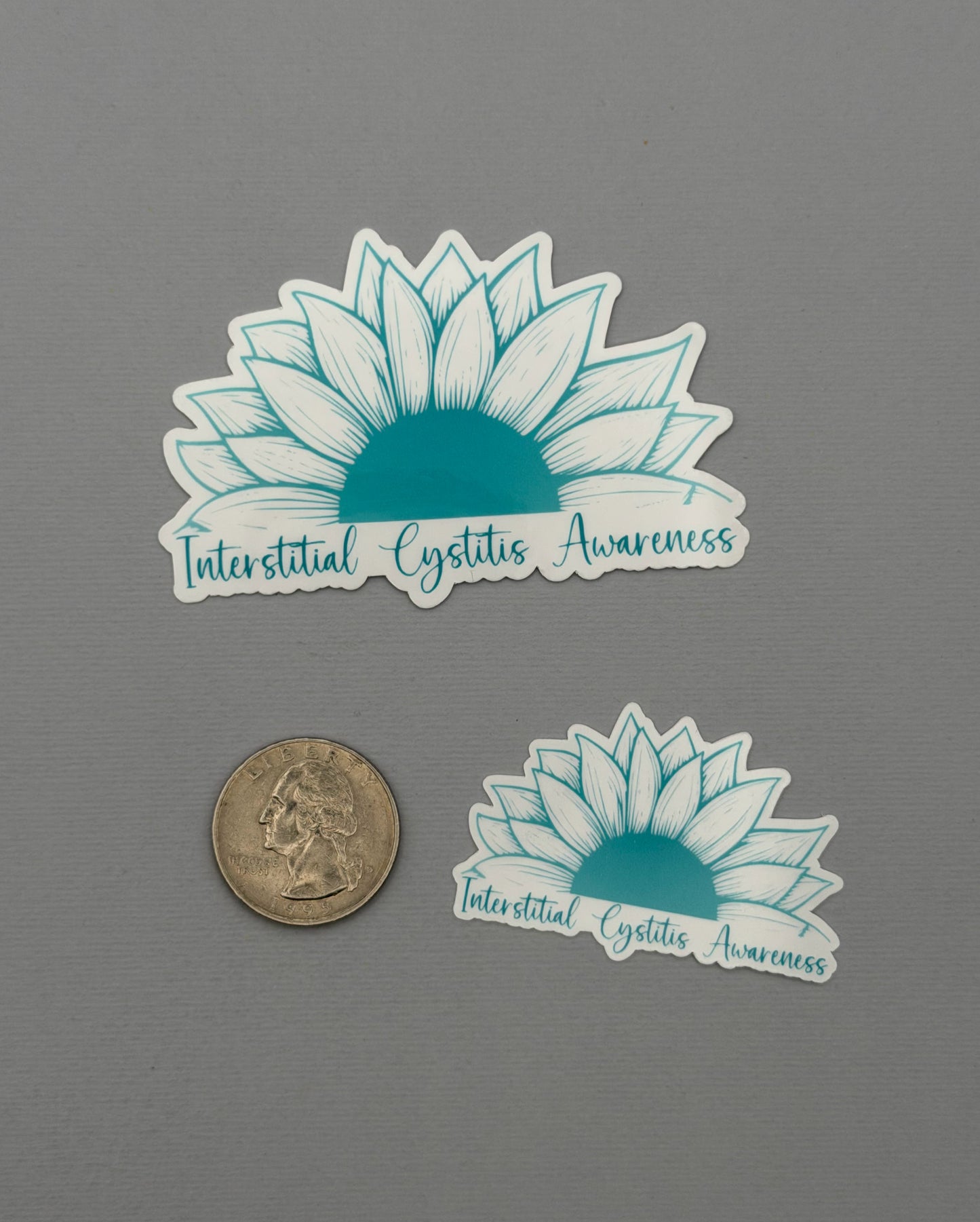 Interstitial Cystitis Awareness Sunflower Sticker or Magnet