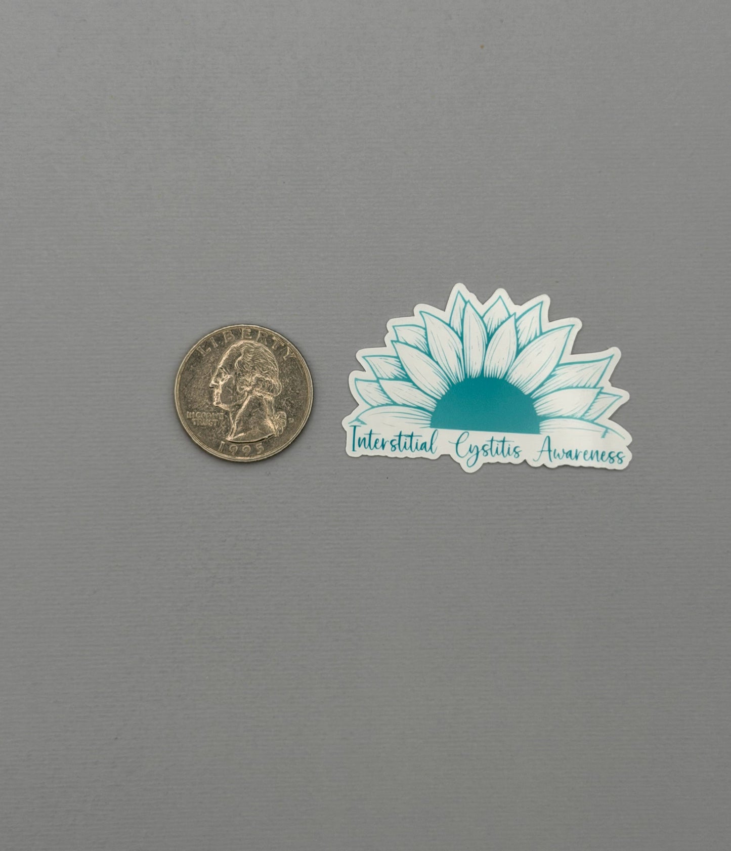 Interstitial Cystitis Awareness Sunflower Sticker or Magnet