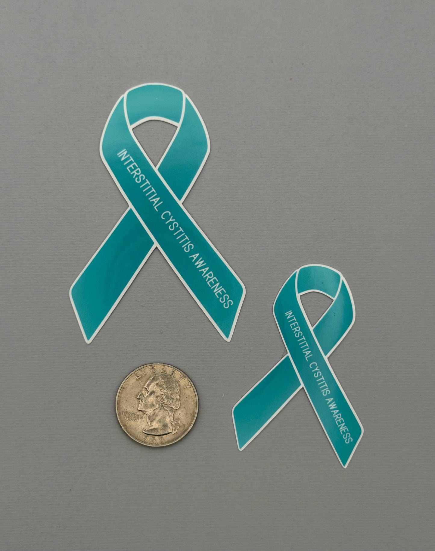 Interstitial Cystitis Awareness Ribbon Sticker or Magnet