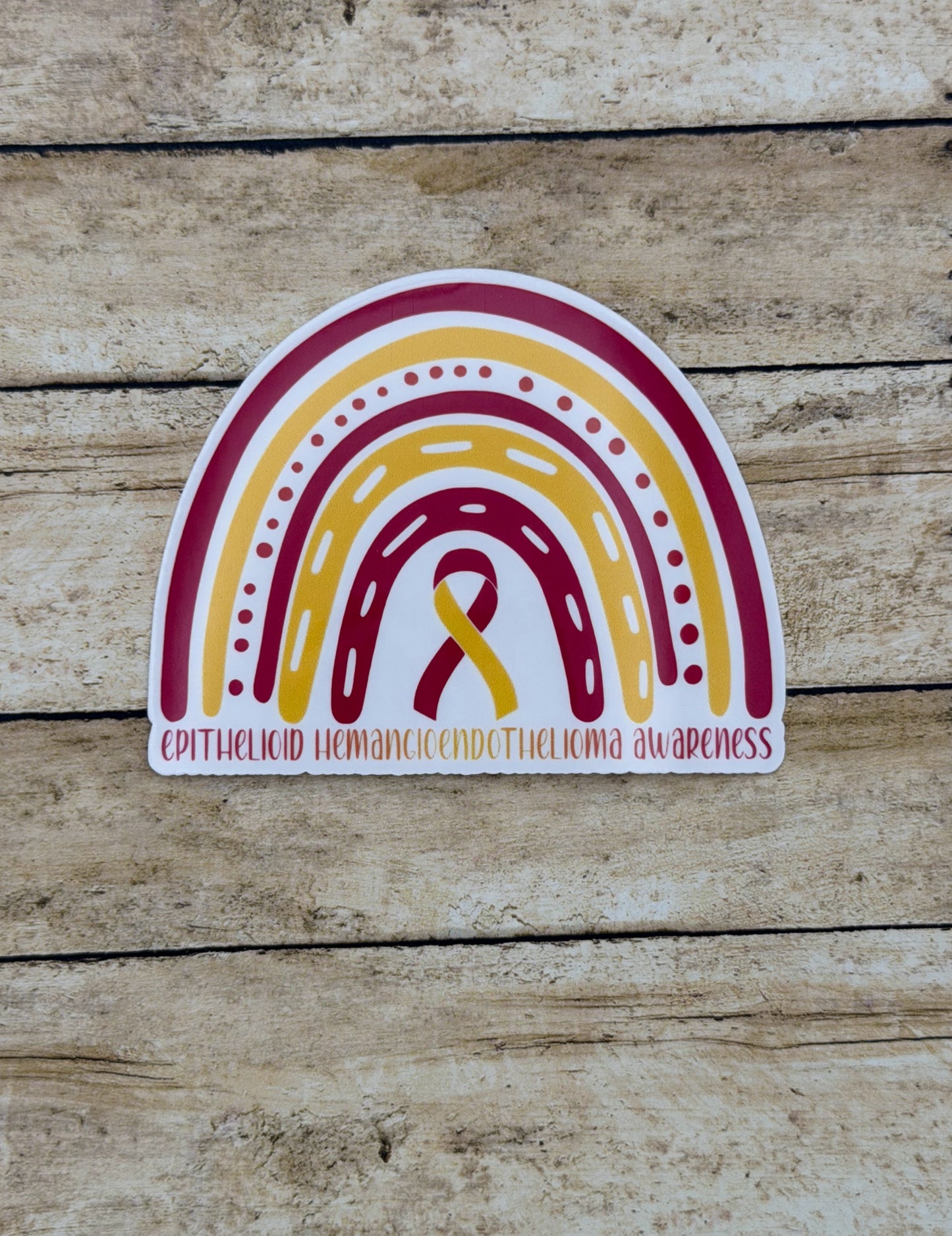 Epithelioid Hemangioendothelioma Awareness Rainbow Sticker | EHE