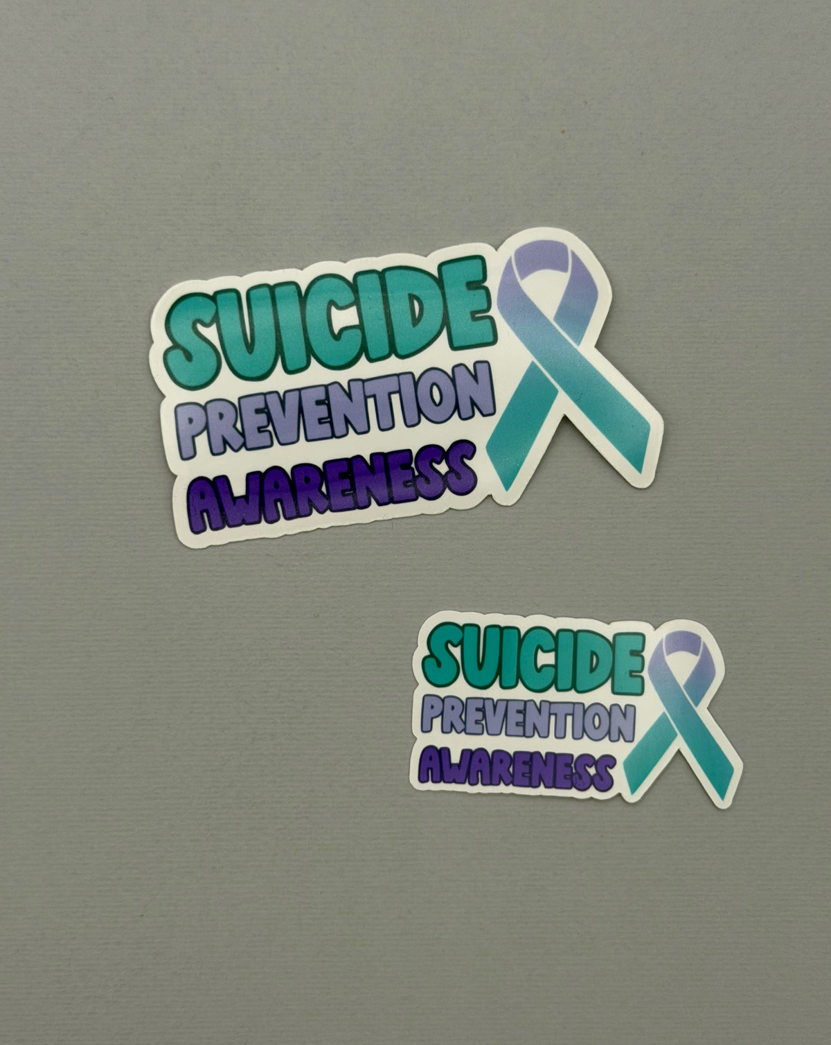 Suicide Prevention Awareness with Ribbon Sticker or Magnet
