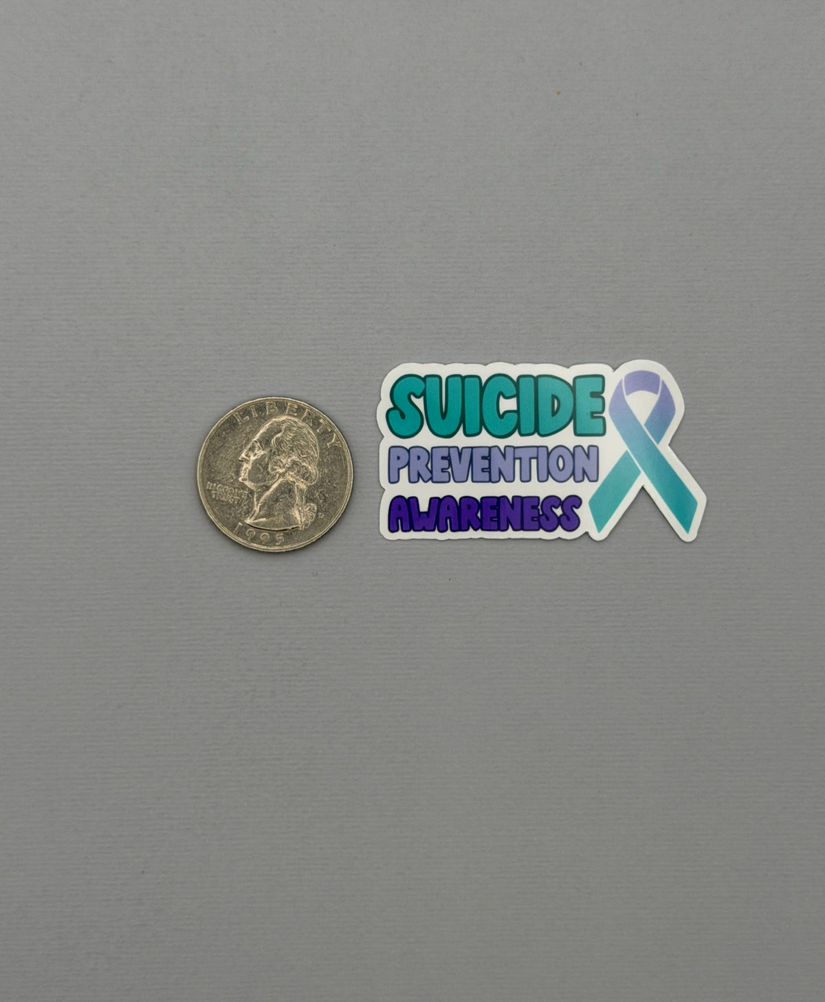 Suicide Prevention Awareness with Ribbon Sticker or Magnet