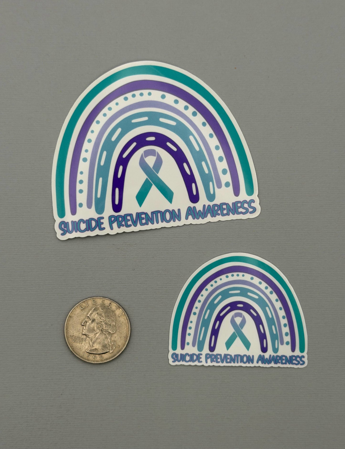 Suicide Prevention Awareness Rainbow Sticker or Magnet
