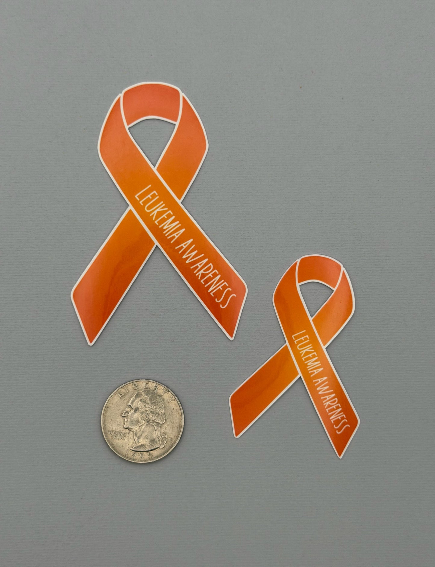 Leukemia Awareness Ribbon Sticker or Magnet