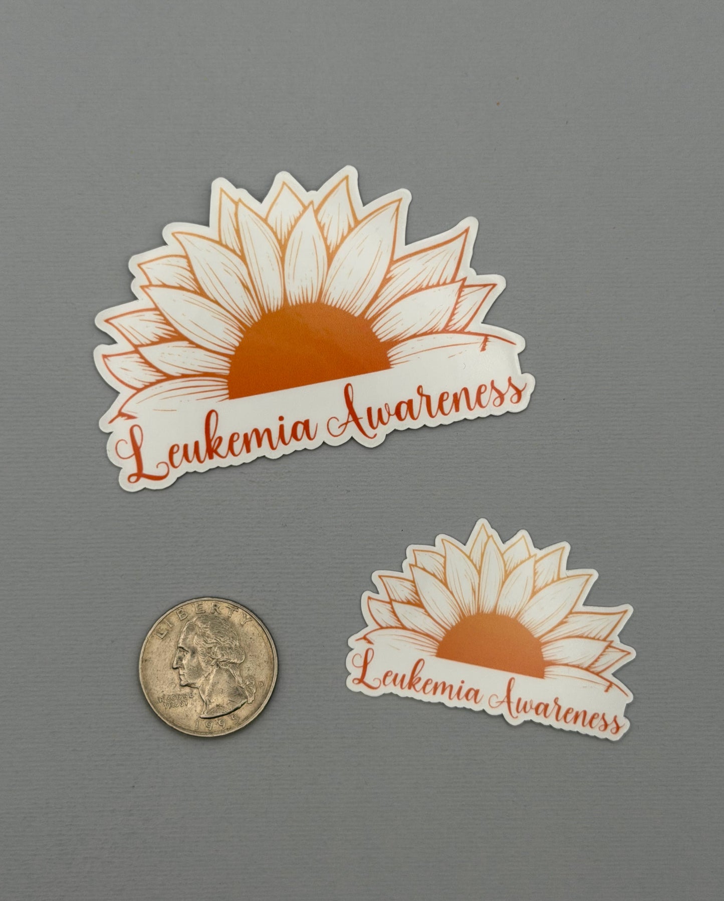 Leukemia Awareness Sunflower Sticker or Magnet