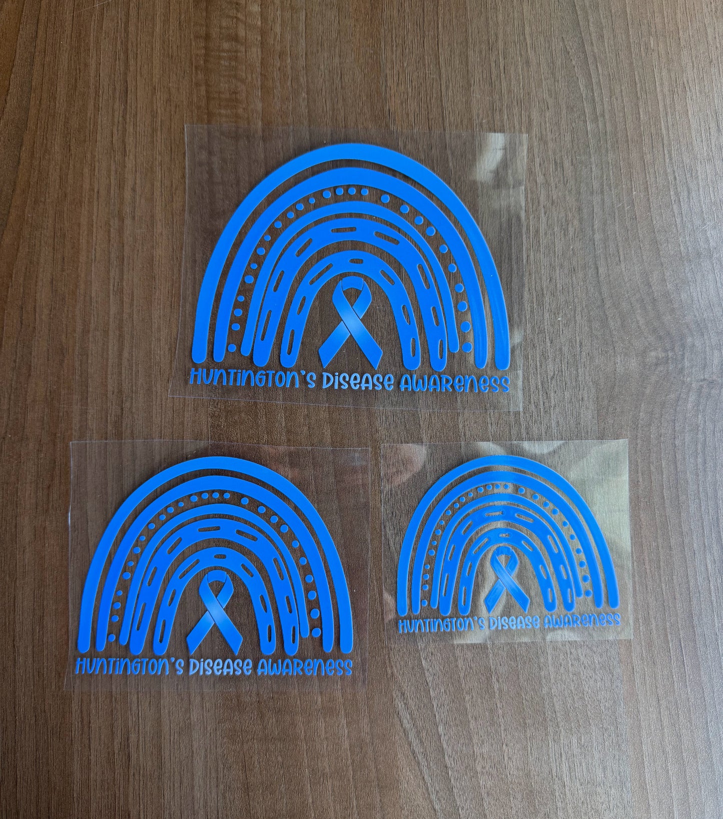 Huntington's Disease Awareness Rainbow Car Decal