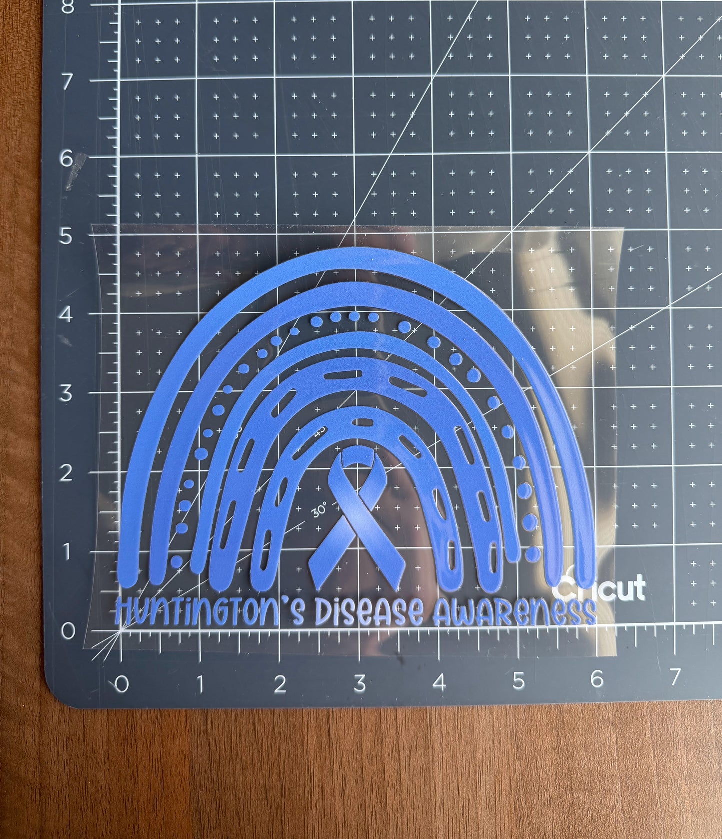 Huntington's Disease Awareness Rainbow Car Decal