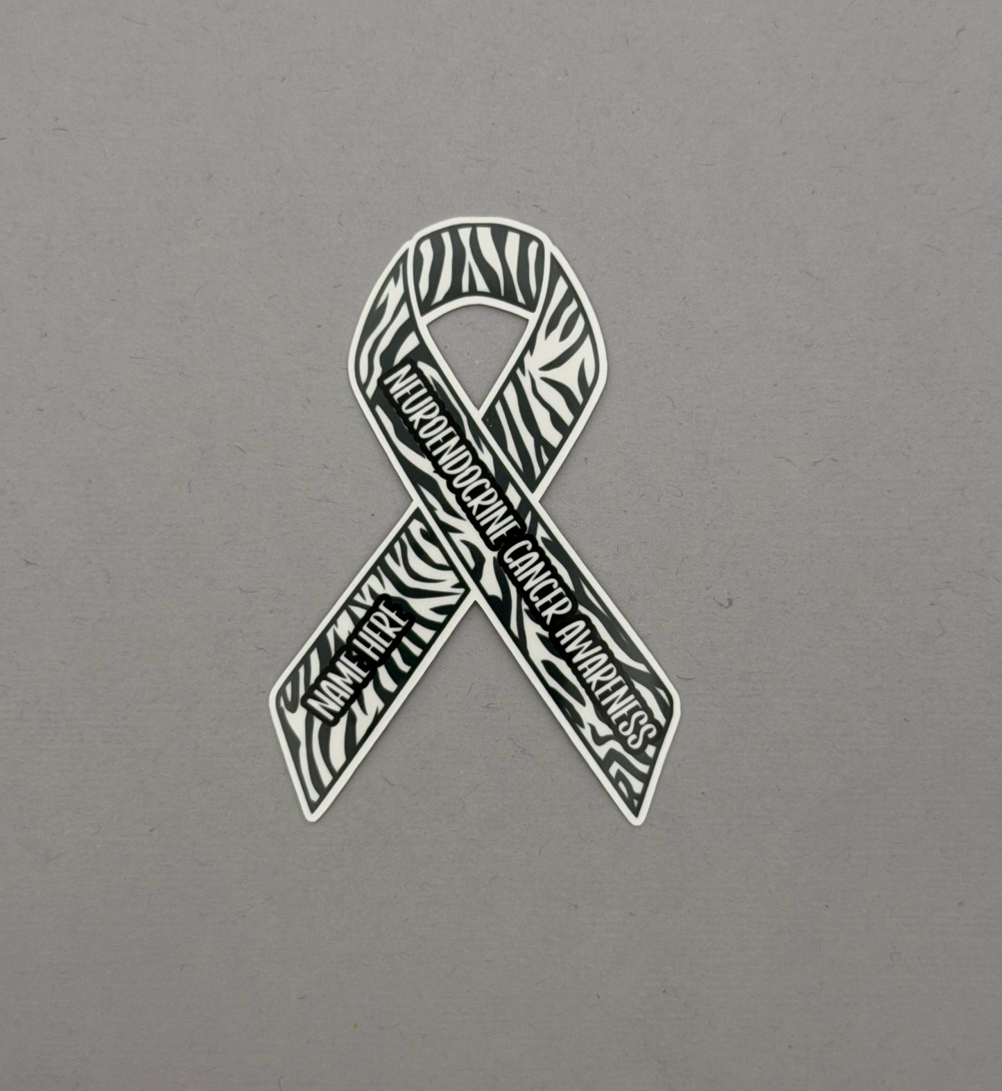Neuroendocrine Cancer Survivor Custom Ribbon Sticker or Magnet