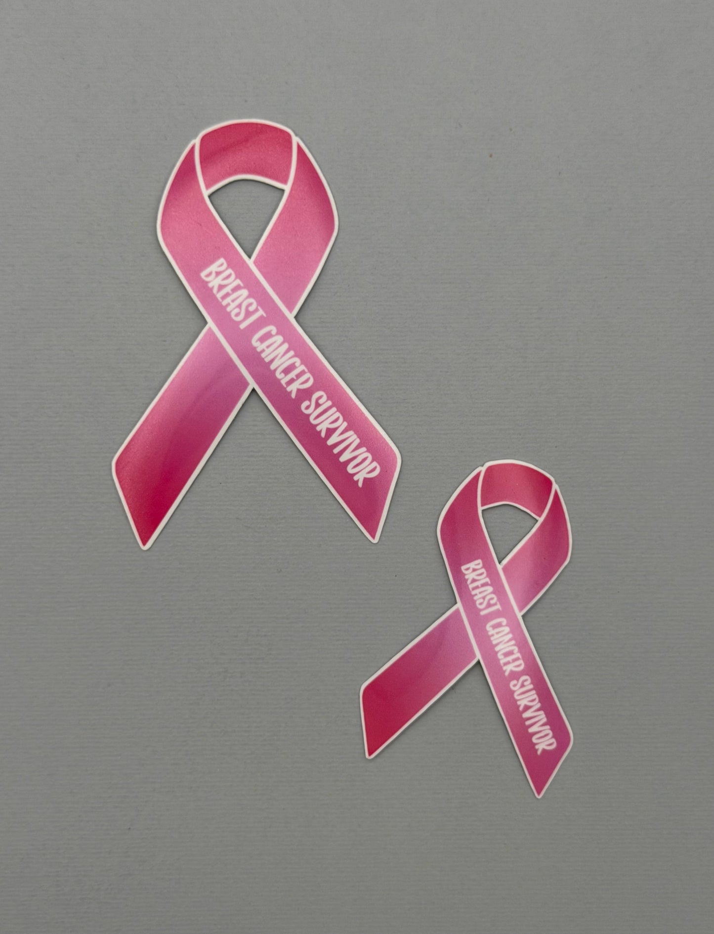 Breast Cancer Survivor Ribbon Sticker or Magnet
