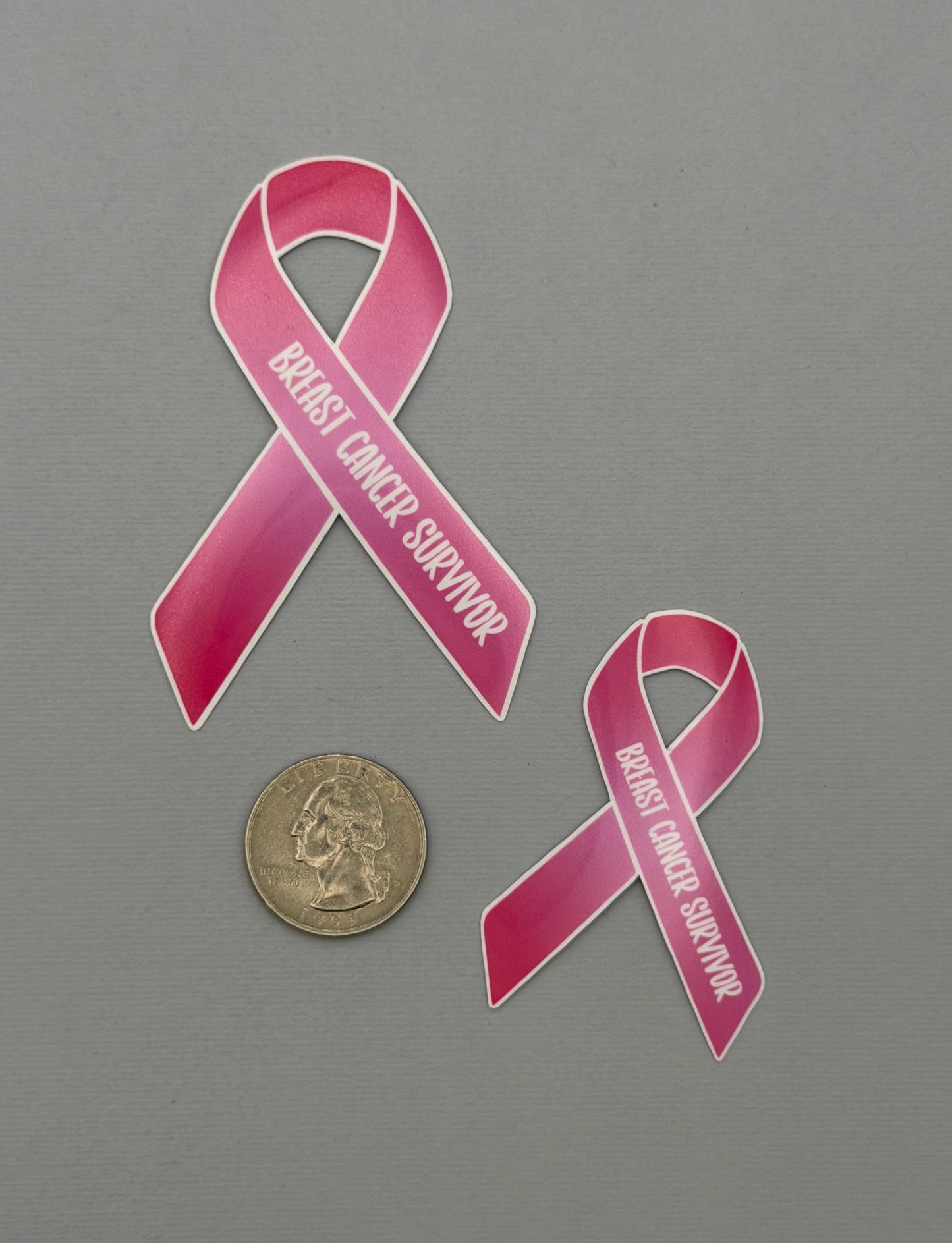 Breast Cancer Survivor Ribbon Sticker or Magnet
