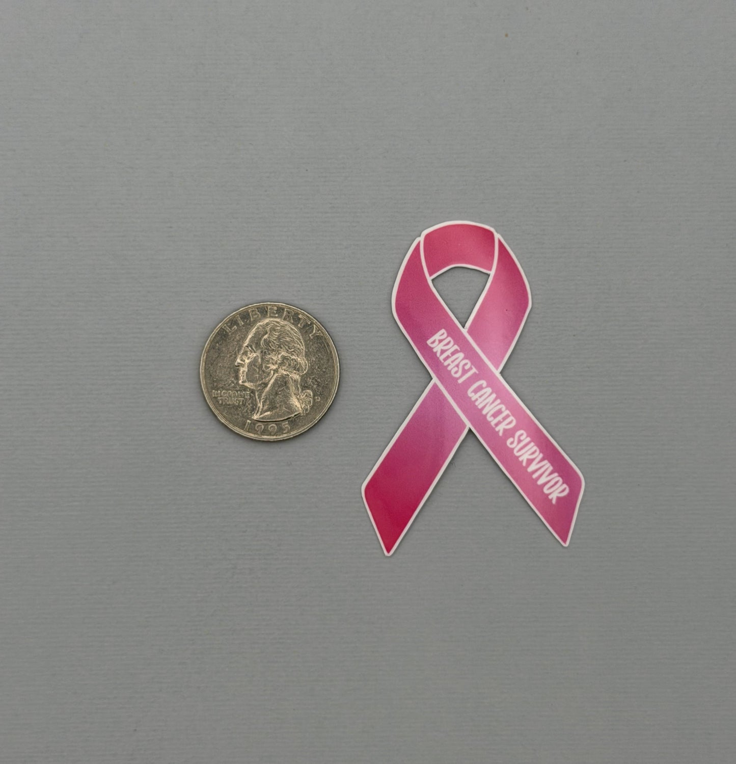 Breast Cancer Survivor Ribbon Sticker or Magnet