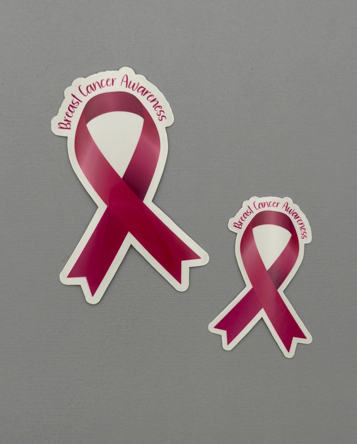 Breast Cancer Awareness Ribbon Sticker or Magnet