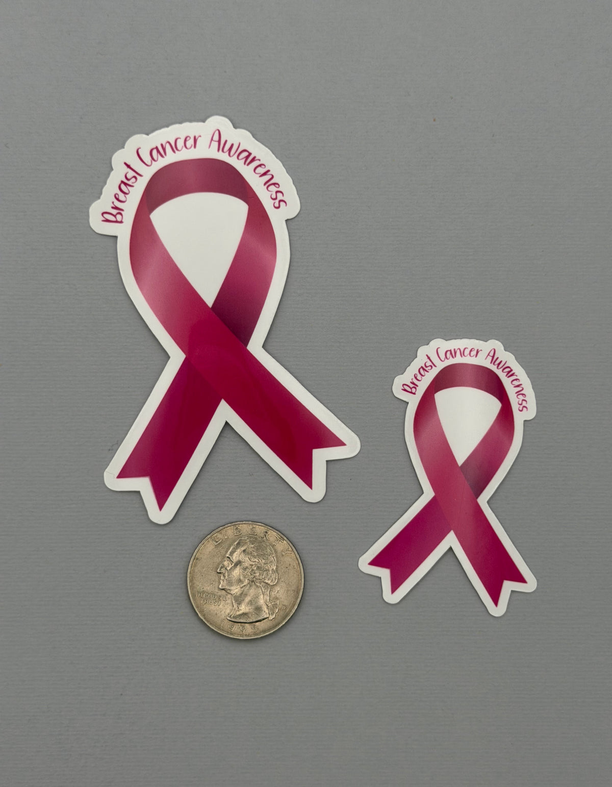 Breast Cancer Awareness Ribbon Sticker or Magnet