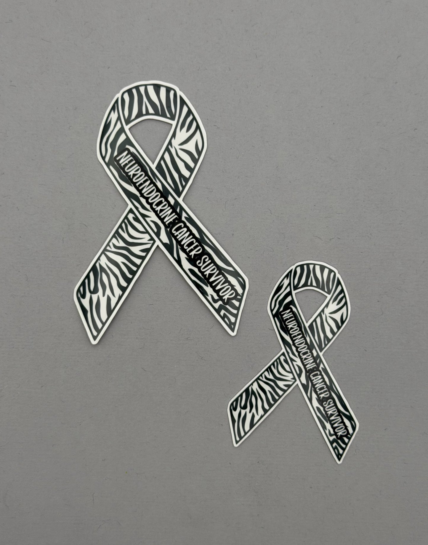 Neuroendocrine Cancer Survivor Ribbon Sticker or Magnet