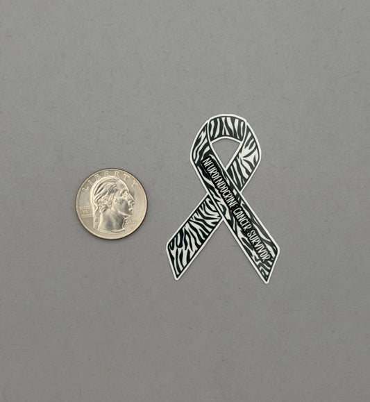 Neuroendocrine Cancer Survivor Ribbon Sticker