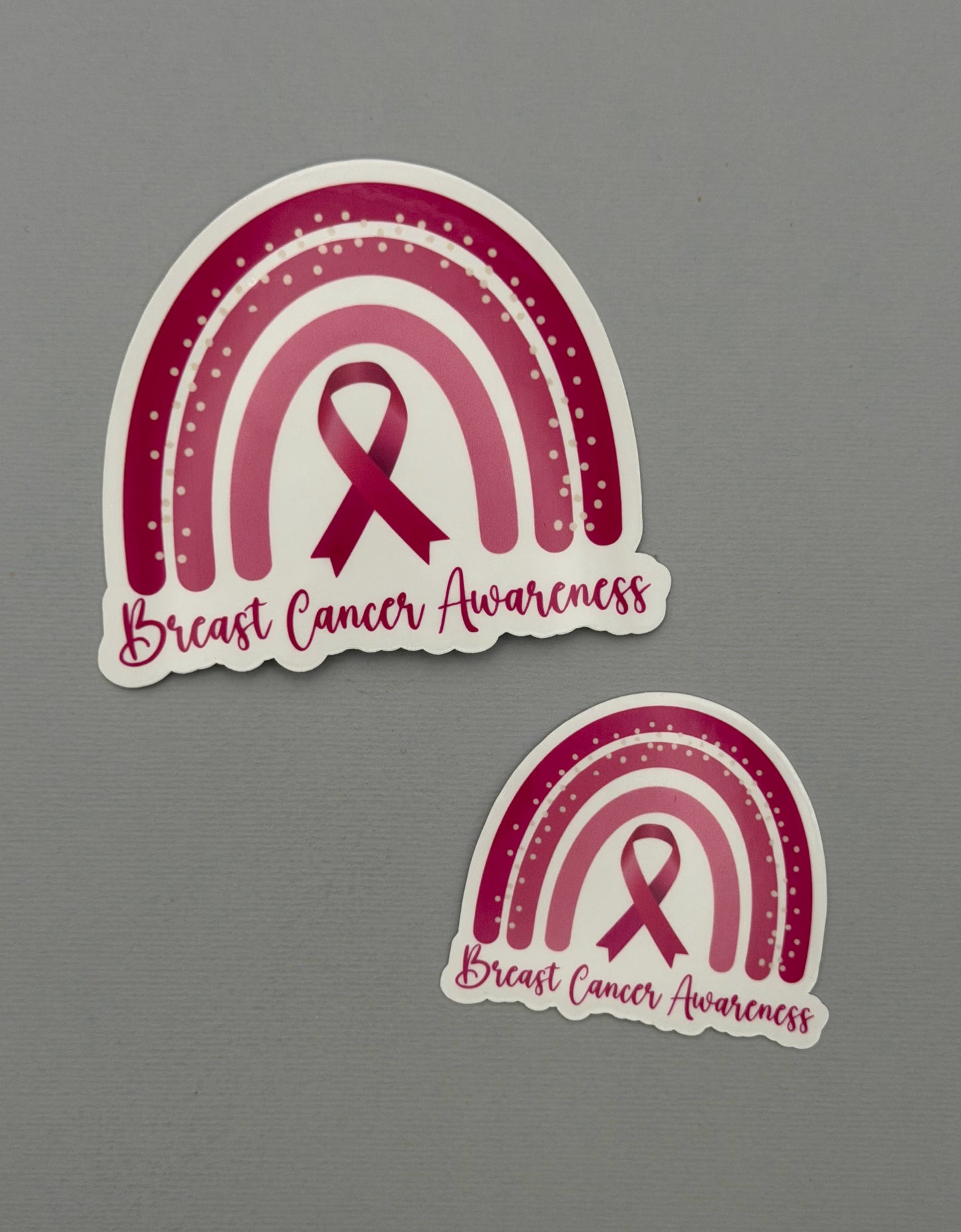 Breast Cancer Awareness Rainbow Sticker or Magnet