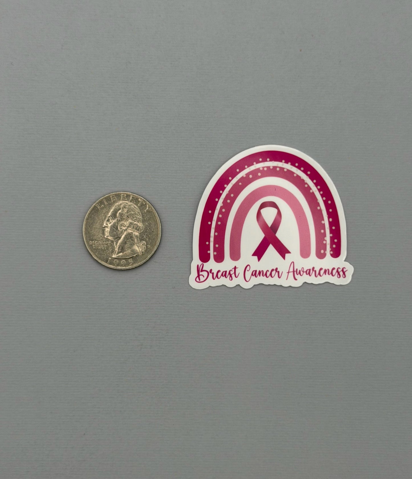 Breast Cancer Awareness Rainbow Sticker or Magnet