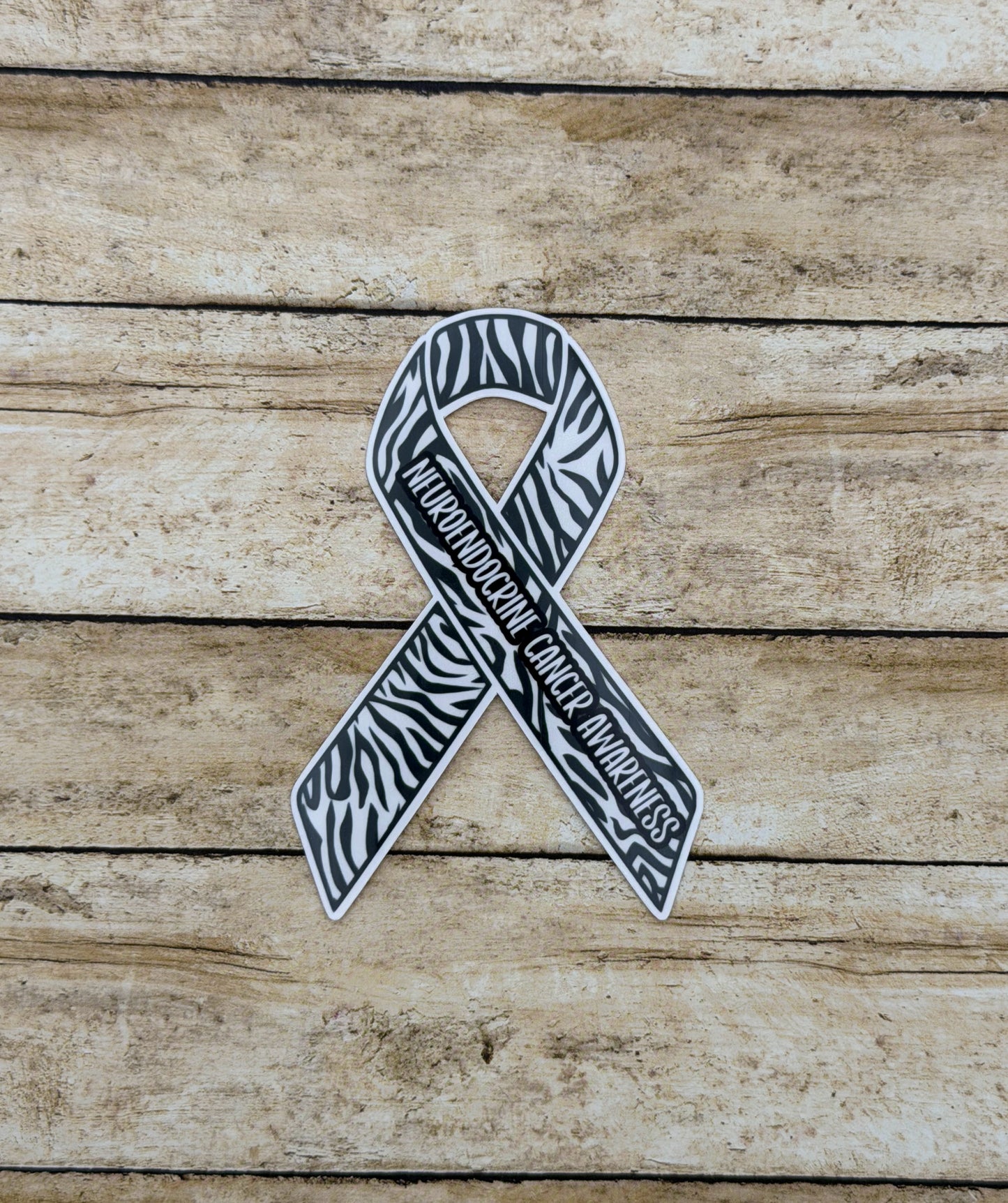 Neuroendocrine Cancer Awareness Ribbon Sticker or Magnet