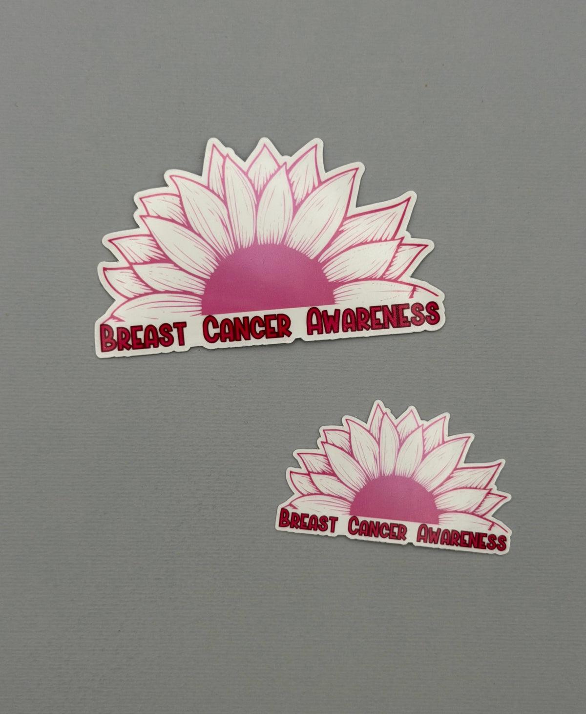 Breast Cancer Awareness Sunflower Sticker or Magnet