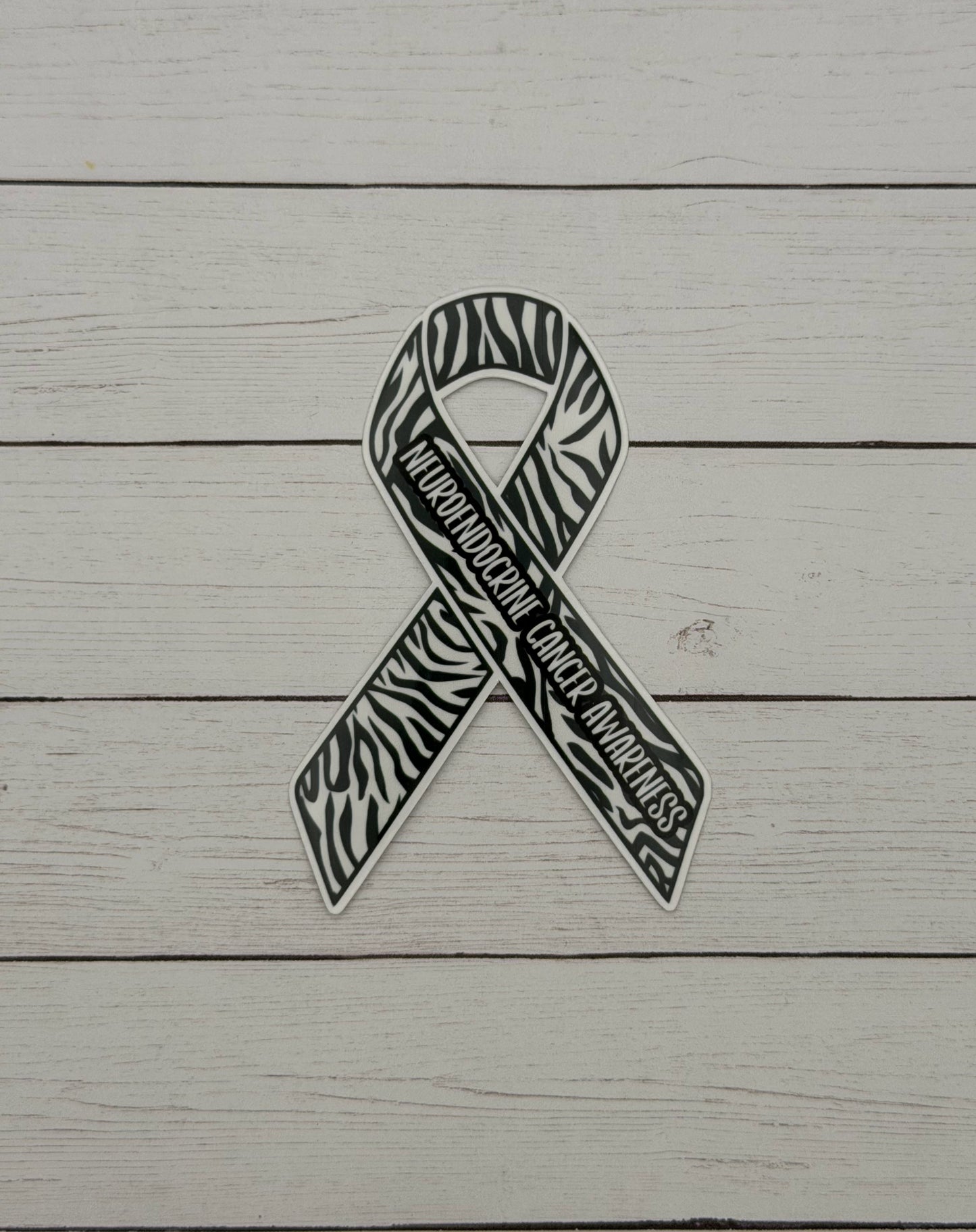 Neuroendocrine Cancer Awareness Ribbon Sticker or Magnet