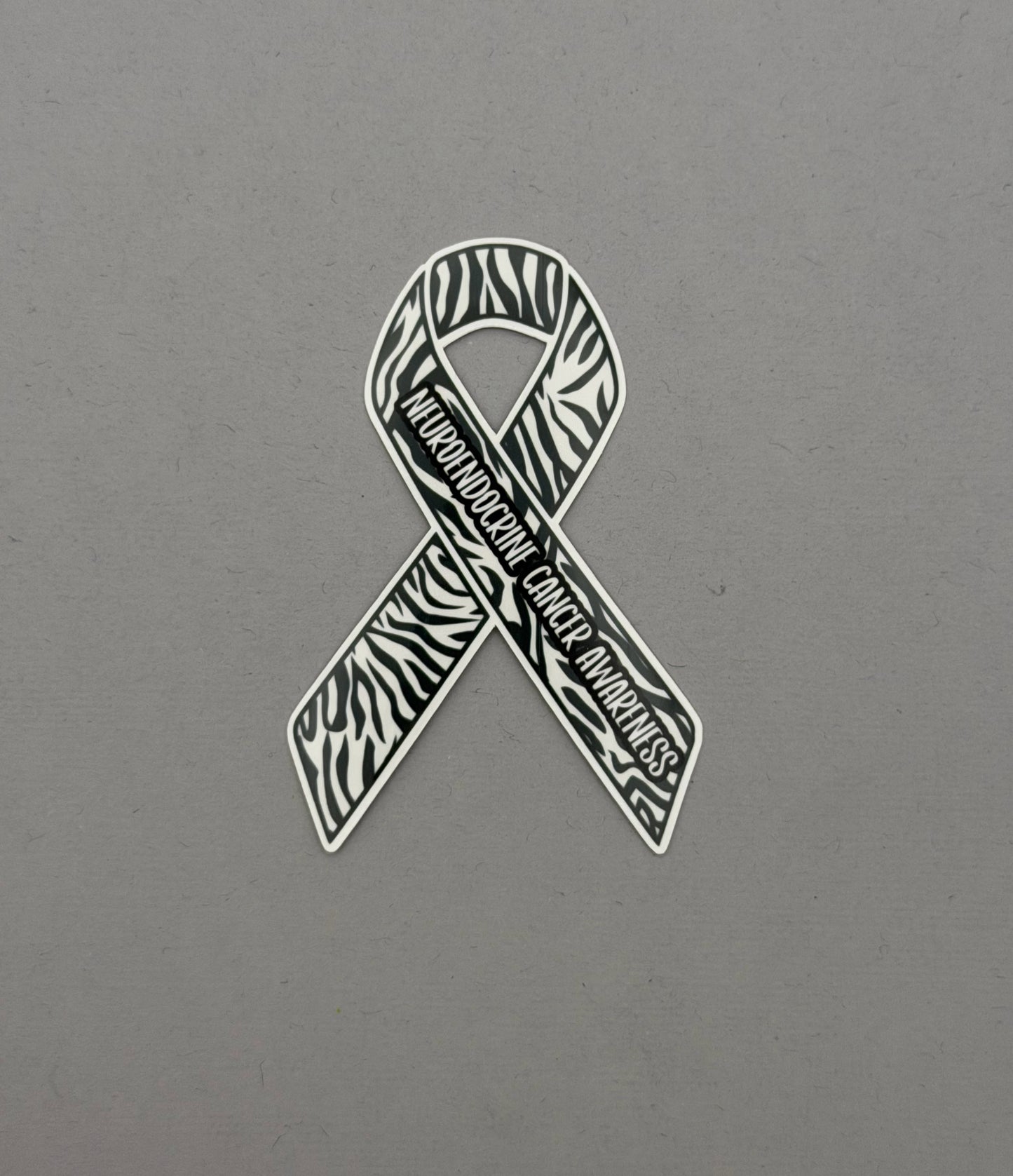 Neuroendocrine Cancer Awareness Ribbon Sticker or Magnet