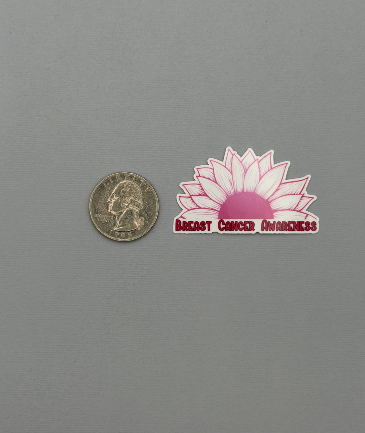 Breast Cancer Awareness Sunflower Sticker or Magnet