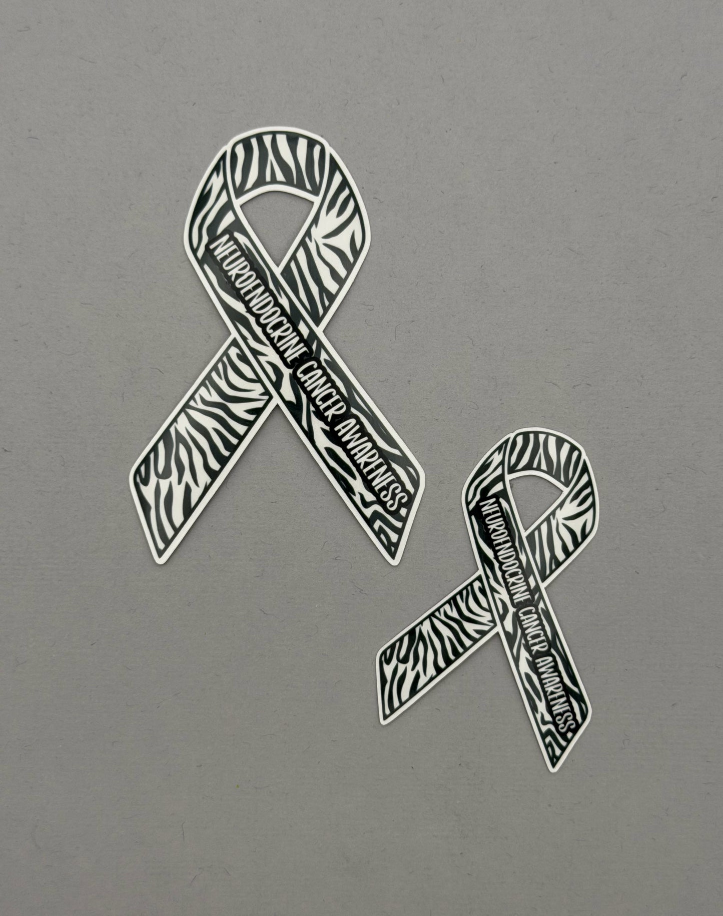 Neuroendocrine Cancer Awareness Ribbon Sticker or Magnet