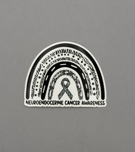 Neuroendocrine Cancer Awareness Rainbow Sticker