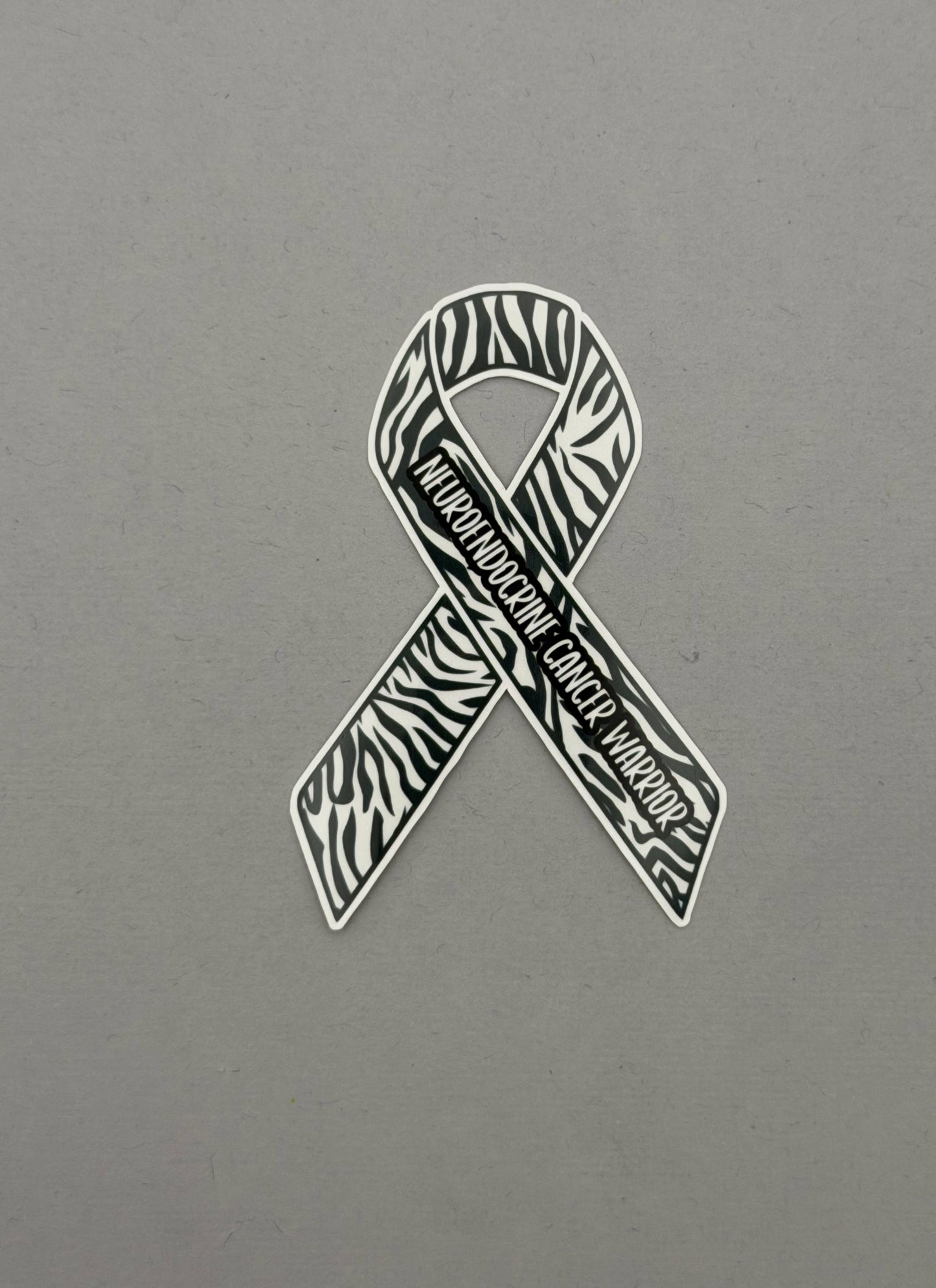 Neuroendocrine Cancer Warrior Ribbon Sticker or Magnet