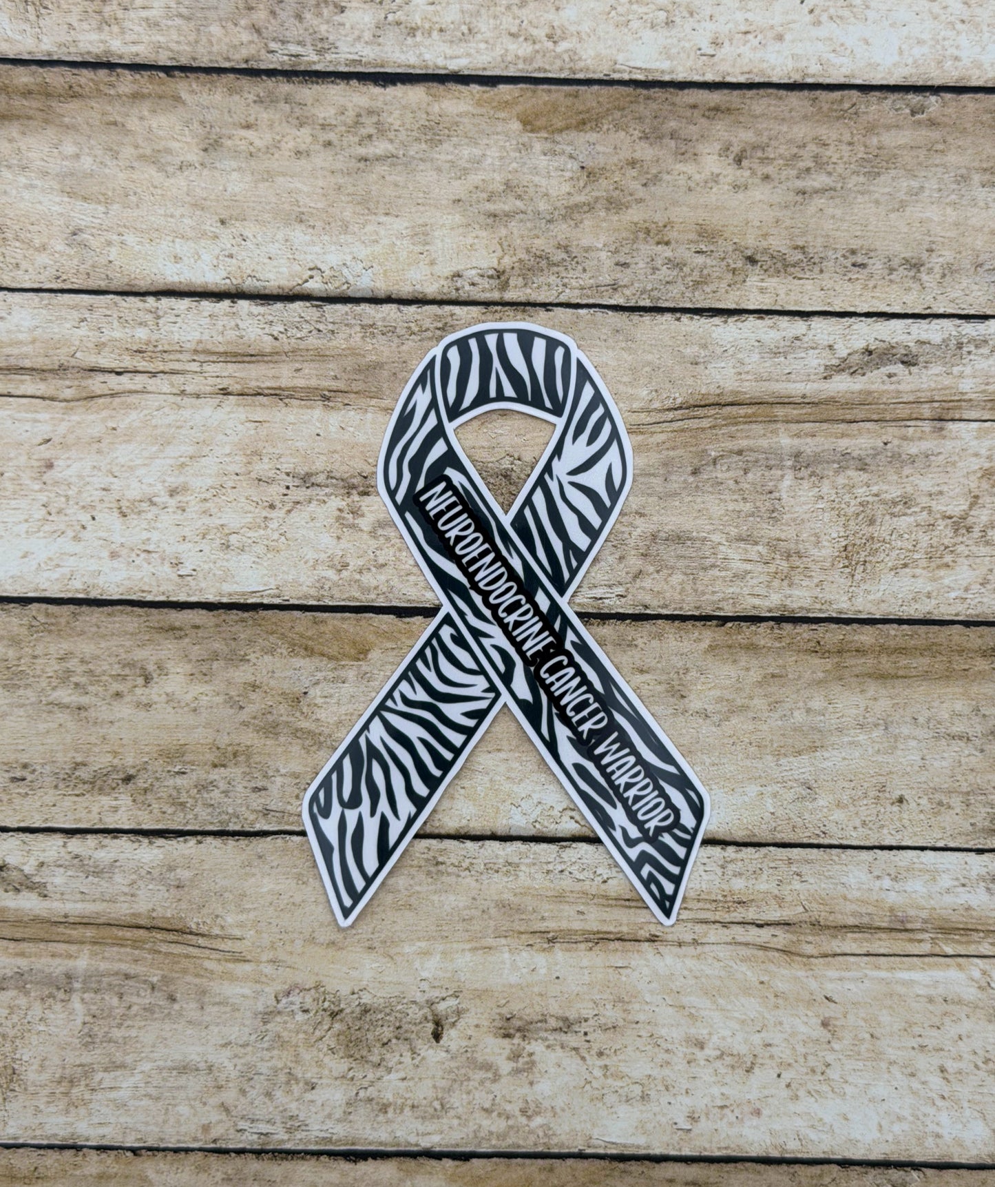 Neuroendocrine Cancer Warrior Ribbon Sticker or Magnet