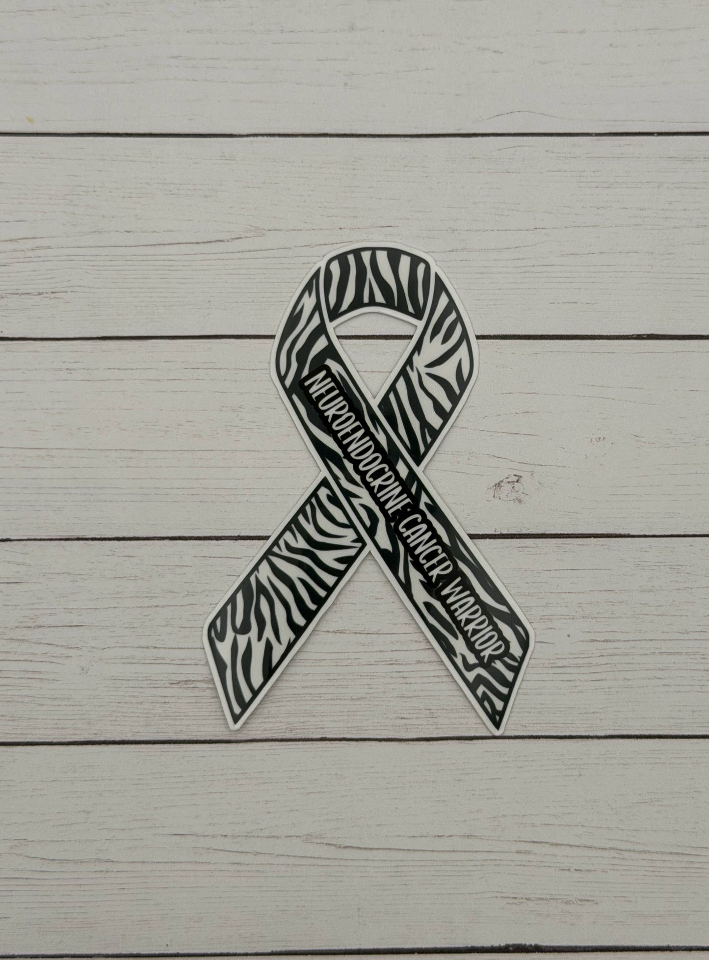 Neuroendocrine Cancer Warrior Ribbon Sticker or Magnet