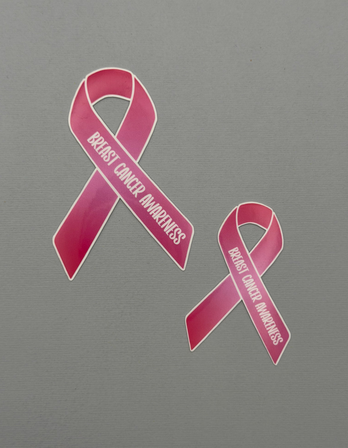 Breast Cancer Awareness Ribbon Sticker or Magnet
