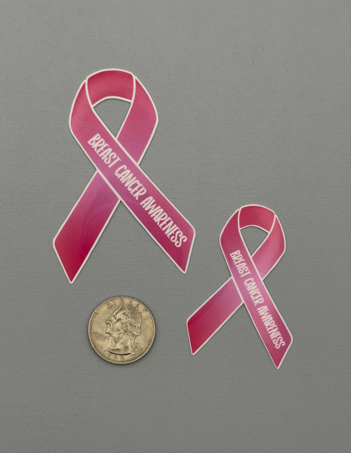 Breast Cancer Awareness Ribbon Sticker or Magnet