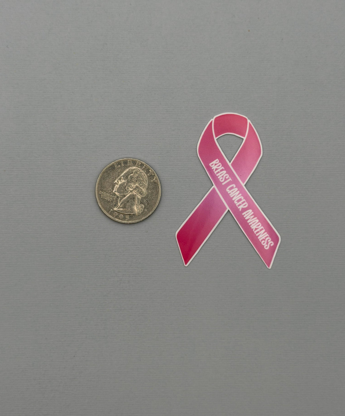 Breast Cancer Awareness Ribbon Sticker or Magnet