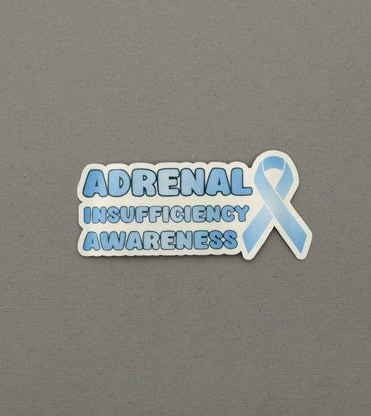 Adrenal Insufficiency Awareness with Ribbon Sticker